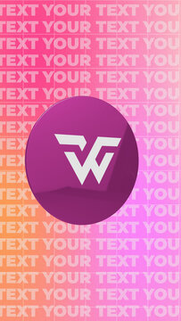 Modern 3D Loop Vertical Logo Reveal AET 304