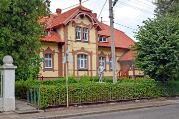 BAGRATIONOVSK, RUSSIA. House of children's creativity (former house of Schwartz, 1920s). Kaliningrad region