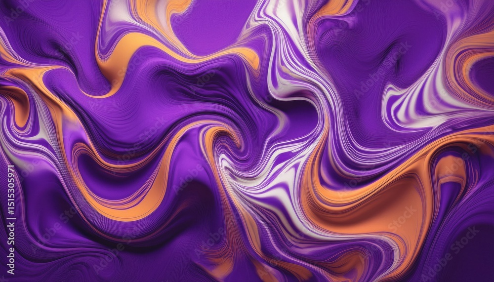 Fototapete vibrant purple orange white swirl abstract texture for web design, branding, or print dynamic glossy