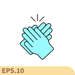 applaud icons  symbol vector elements for infographic web
