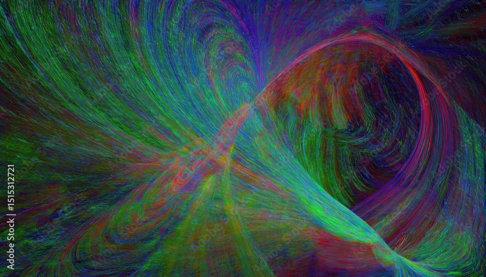Leinwandbilder vibrant multicolor abstract wave with swirling motion and fine texture lines for digital art print, 