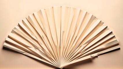 Folded Paper Fan Arrangement