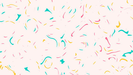 Abstract Pink Background with Colorful Swirls and Lines Design Texture