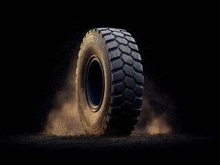 wheel of the car on the road