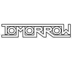 vector illustration of the word Tomorrow