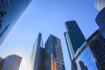 skyscrapers of a modern business center