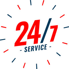 24/7 HR Service Available Logo Design