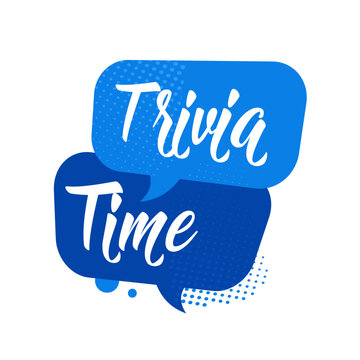 trivia time symbol, speech bubble, sign &mdash; vector illustration