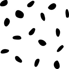 Black Abstract Random Dot. Geometric Eps Dot Splotch. Pattern Cute Circle. Black Modern Explosion Round. Small Color Dot. Seamless Fashion Ball. Black Dirty Polka Background. Vector Spot Polkadot.