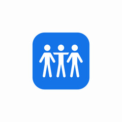 team inclusion icon sign vector