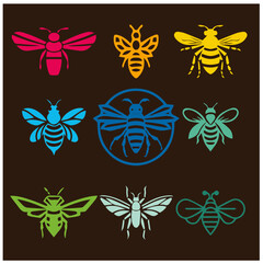 cute bee vector image 7