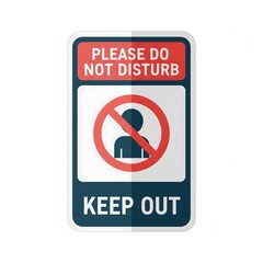 NoKnock Door Knocking Deterrent Sign