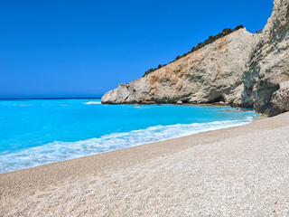 Lefkada Coastline near Porto Katsiki beach, Greece