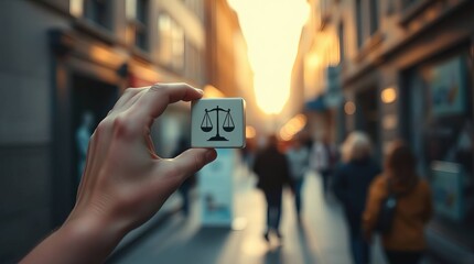 Fototapeta premium man taking a photo of his cellphone