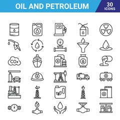 Oil and Petroleum vector icon for commercial use.