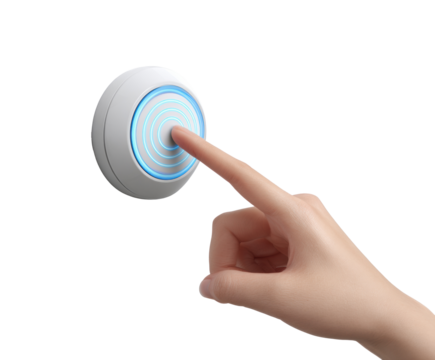 Interactive touch button for modern technology applications