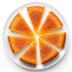 Moist Citrus Semolina Cake with Golden Apricot Glaze