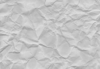 Crumple White Paper Texture Background