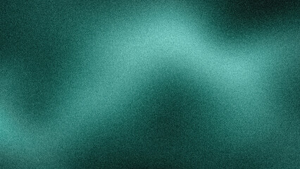 Captivating 4K abstract background featuring a shimmering teal and dark green gradient with a dynamic grainy texture, ideal for serene designs