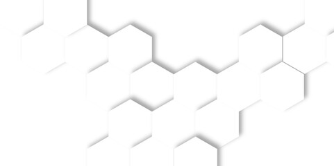  minimalist white background featuring a pattern of slightly raised hexagonal shapes and soft shadows polygon.
