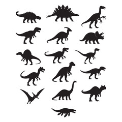 dinosaur silhouettes