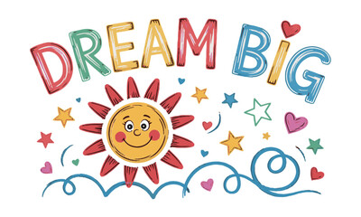 Fototapeta premium Playful vector illustration inspired by children's doodles using chalk on a blackboard,the composition should feature a wide variety of hand-drawn elements, easily scalable and editable. 