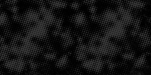 Texture halftone dots. Pattern round shape. Black and Gold Background