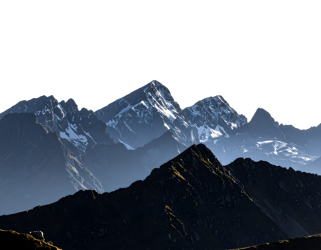 mountain landscape with snow