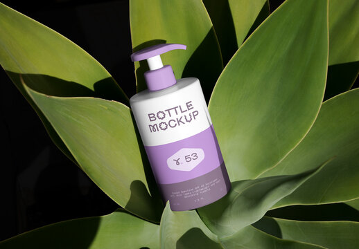 White Cosmetic Bottle Mockup
