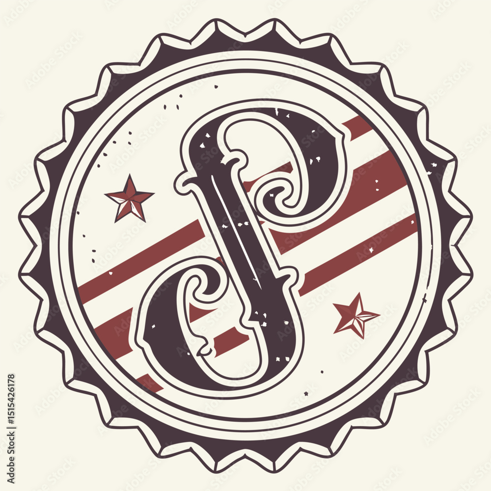 Poster vintage logo design featuring camera illustrations and monogram elements suitable for photography-re