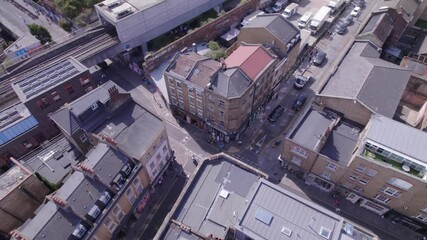 Beautiful High Angle Footage of British City of United Kingdom. The Footage Was Captured with Drone Camera on May 30th, 2025