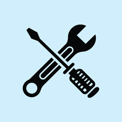 vector icons representing home fix and factory maintenance, gas and electricity maintenance