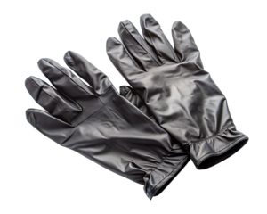 black leather gloves isolated on white background.PNG Transparent file type with high definition picture quality available.