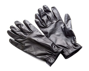 black leather gloves isolated on white background.PNG Transparent file type with high definition picture quality available.