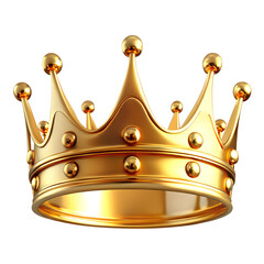 golden crown  isolated on white background.PNG Transparent file type with high definition picture quality available.