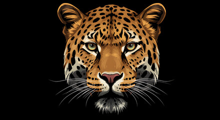 Obraz premium Close-up portrait of a jaguar.