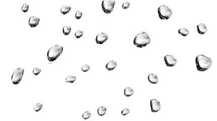 ガラスの上の水滴