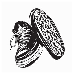 Sneakers shoes vector Image. Sneakers shoes vector illustration