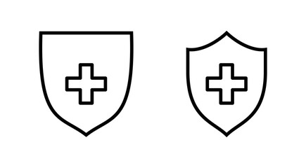 Obraz premium Health insurance icon vector. Insurance health document sign and symbol