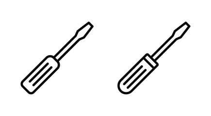 Screwdriver icon vector.tools sign and symbol