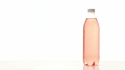 Crystal clear photograph of drink bottle on white background showcasing condensation beads vibrant label design and elegant silhouette for beverage marketing campaigns in  Photo Stock  Concept  and em