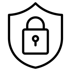 Security icon in vector illustration