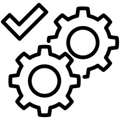 Process icon in vector illustration