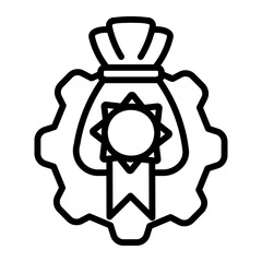 brand asset management Line Icon