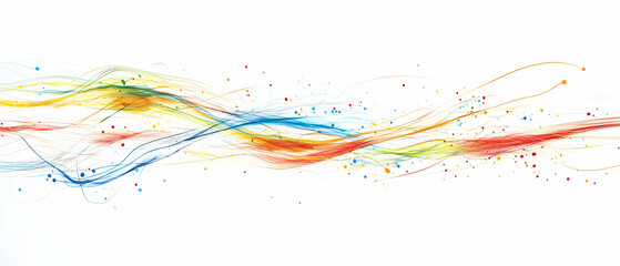 Abstract Colorful Wave Pattern Background
