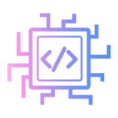 embedded Line Gradient Icon