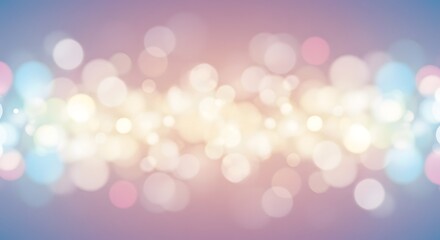 Obraz premium Soft bokeh light background with pastel colors and blurred circles ideal for dreamy atmospheric designs