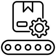 Obraz premium Manufacturing Outline Icon