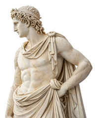 Obraz premium classic greek marble statue, isolated PNG transparent background