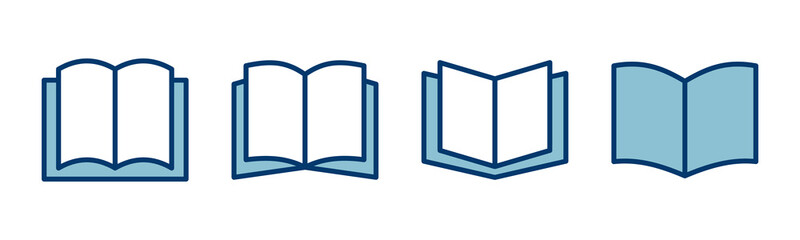 Book icon vector isolated on white background. Book vector icon. ebook icon